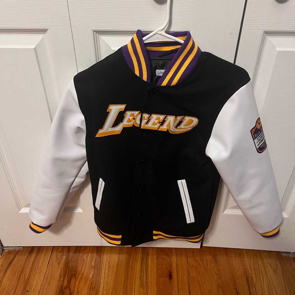 Kobe Bryant Varsity Jacket - Black, White, and Purple